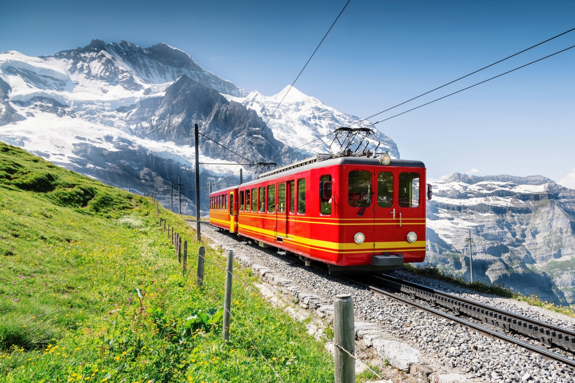 瑞士少女峰登山列車